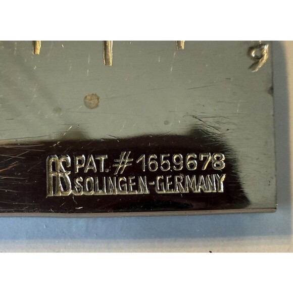 Vintage Solingen Letter Opener And Leather Sheath City Scape Germany - Picture 5 of 7